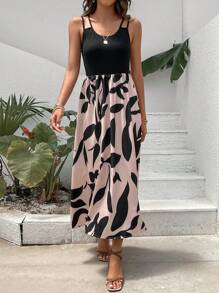 SHEIN Frenchy 植物圖案連衣裙 - 彩色 - 查看 6