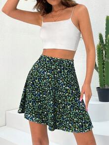 SHEIN PETITE In hoa Ditsy Cao eo Váy - Nhiều màu - Xem 4