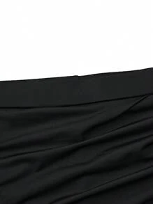 Mulvari Hơn Chi tiết Patched thư Viền mặt trước Xà cạp - màu đen - Xem 3