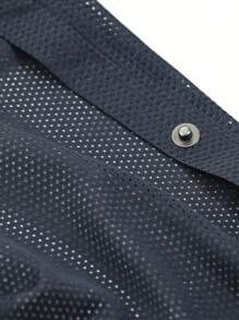 DAZY 素色高衩闊腿褲 - 藏蓝色 - 查看 3