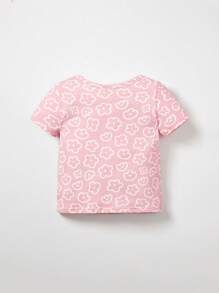 Cozy Pixies 嬰兒印花T恤和背心上衣和短褲不附帶髮箍和鞋 - 彩色 - 查看 2