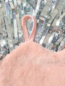 嬰兒手帕吊帶上衣和破洞抽鬚牛仔短褲 - 彩色 - 查看 4