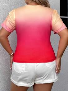 SHEIN LUNE Hơn Bóng Dây kéo Xù Áo cách chặt ngực - Nhiều màu - Xem 2