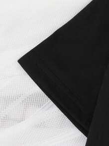 Conjunto de pijama para niñas preadolescentes, ropa de dormir linda con estampado de aguacate, parte superior de manga corta con cuello redondo y pantalones largos, para todas las estaciones - Negro - Ver 6