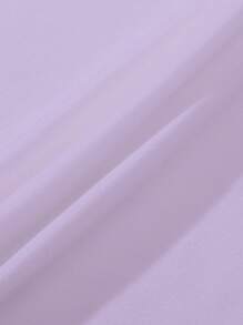 Calvaya 大碼素色短款背心 - 紫色 - 查看 6