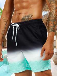 Surfspeed 男士漸層腰部抽繩泳褲 - 彩色 - 查看 3