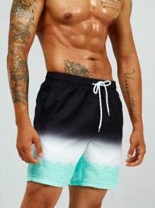 Surfspeed 男士漸層腰部抽繩泳褲 - 彩色 - 查看 4