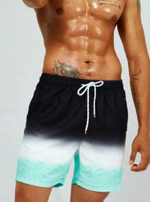 Surfspeed 男士漸層腰部抽繩泳褲 - 彩色 - 查看 6