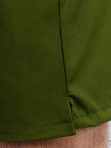 Surfspeed 男士腰部抽繩泳褲 - 軍綠色 - 查看 5