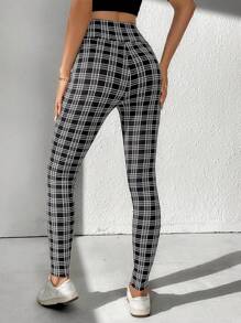 SHEIN Tall In kẻ sọc Xà cạp - Đen và trắng - Xem 2