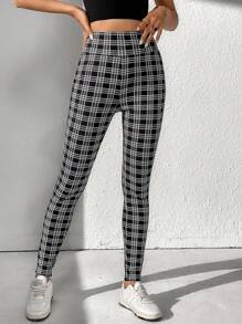 SHEIN Tall In kẻ sọc Xà cạp - Đen và trắng - Xem 1