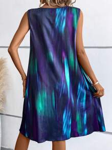 EMERY ROSE Tie Dye Tank Dress - Multicolor - View 2