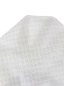 Bata homewear ribete en contraste con cinturón - Blanco - Ver 7