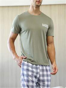 Bộ đồ giản dị  Nam Túi Lá thư Kẻ sọc - Nhiều màu - Xem 3