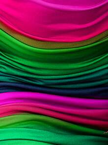 SHEIN LUNE 漸層側抽繩緊身連衣裙 - 玫紅色 - 查看 7