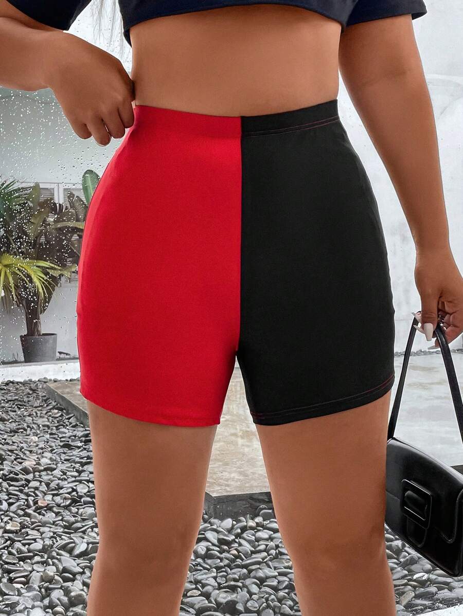 Flirla Quần lót kích thước lớn Khối Màu Giải trí - Nhiều màu - Xem 1