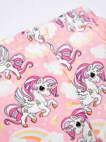 SHEIN 新生兒獨角獸印花睡衣套裝 - 彩色 - 查看 8