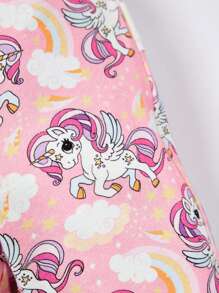 SHEIN 新生兒獨角獸印花睡衣套裝 - 彩色 - 查看 10