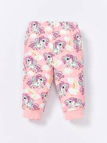 SHEIN 新生兒獨角獸印花睡衣套裝 - 彩色 - 查看 12