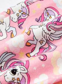 SHEIN 新生兒獨角獸印花睡衣套裝 - 彩色 - 查看 15