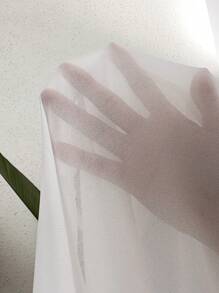 SHEIN Swim Summer Beach Solid Button Front Kimono - White - View 6