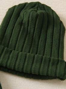 SHEIN Mali chłopcy Dekoracyjne naszycie z napisem Bluza i spodnie dresowe & Kapelusz