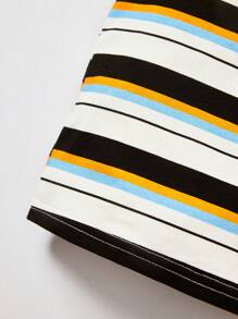 Cozy Pixies Baby 3pcs Striped & Car Print Contrast Binding Tee - Multicolor - View 14