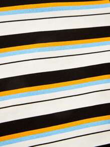 Cozy Pixies Baby 3pcs Striped & Car Print Contrast Binding Tee - Multicolor - View 19