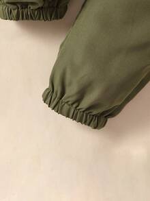 SHEIN Young Boy Letter Graphic Tee & Trousers - Multicolor - View 4