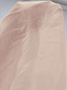 SHEIN Swim Geo Crochet Panel Cami Cover Up Dress,Summer Beach - Khaki - View 7