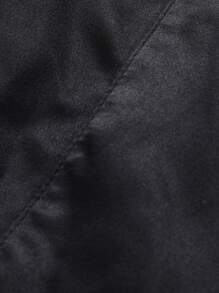 Manfinity Hypemode Nam Chất rắn Khăn quàng Áo sơ mi - màu đen - Xem 5