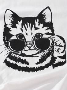 Tops con gái Thú vật Giải trí - trắng - Xem 4
