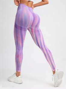 Quần Leggings Thể thao Nữ Cà vạt nhuộm - Nhiều màu - Xem 1