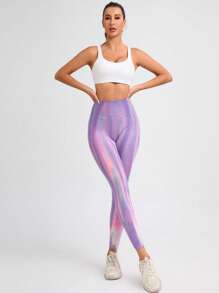 Quần Leggings Thể thao Nữ Cà vạt nhuộm - Nhiều màu - Xem 3