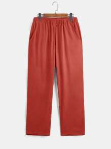 SHEIN LUNE Plus Solid Tank Top & Pants