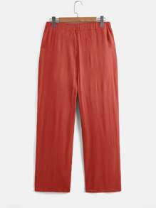 SHEIN LUNE Plus Solid Tank Top & Pants