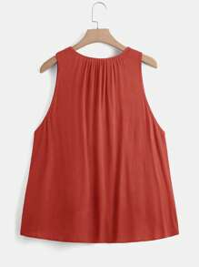 SHEIN LUNE Plus Solid Tank Top & Pants