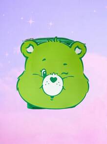 ROMWE X Care Bears 熊圖案卡收納包綠色可愛PU皮革 - 綠色 - 查看 1