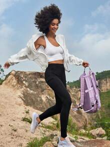 In My Nature 女士純色拉鍊立領防曬輕便外套