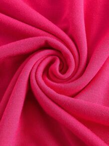 Muchica Đầm màu trơn Gợi cảm - Màu Hồng Tươi - Xem 7