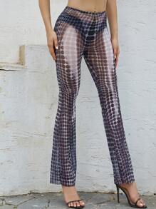 Quần nữ cắt Cà vạt nhuộm Gợi cảm - màu đen - Xem 1