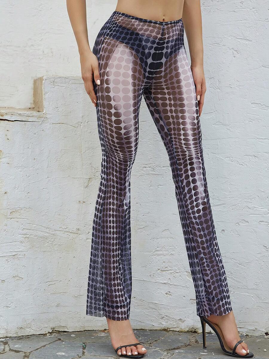 Quần nữ cắt Cà vạt nhuộm Gợi cảm - màu đen - Xem 1