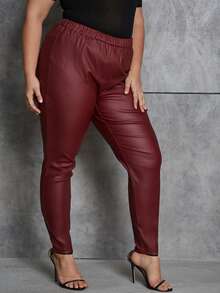 Eilly Bazar Pantalones de cintura elástica - Burdeos - Ver 6