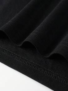 Manfinity Homme Men Solid Quarter Zip Up Ruched Sleeve Polo Shirt