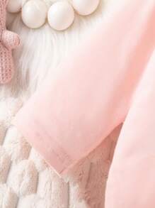 Baby Girl Heart Print Long Sleeve Pink Hoodie And Leopard Print Pants Set For Spring And Autumn