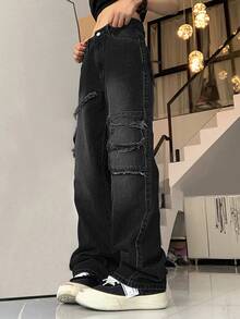 口袋拉鍊貨物褲