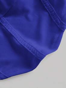 SHEIN MOD Solid Ruched Cami Top - Royal Blue - View 4