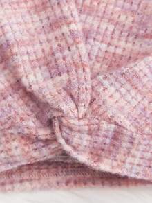 SHEIN 嬰兒段染扭結下擺上衣 - 彩色 - 查看 6