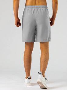 Manfinity Homme Nam Eo dây rút Quần short - Xám - Xem 2