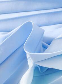 SHEIN Young Girl Pleated Hem Belted Halter Dress Dress Young Girl Blueblue Dress For Young Girl>Cutegirls Dresses Bluegirls Dress Bluebaby Blue Young Girl Dress - Baby Blue - View 6